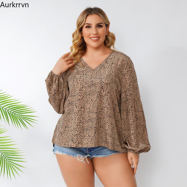 

womens blouses shirts plus size women clothing fashion woman blouses spring autumn leopard print casual loose elegant and youth woman blouse, White