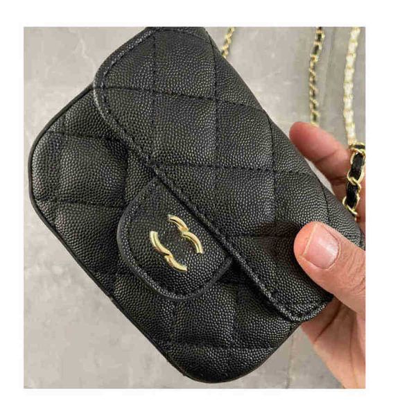 

fashion chanei channel bag tote shoulder handbag women's mini luxurious leather messenger bag l5.1in w2.3in h3.9in