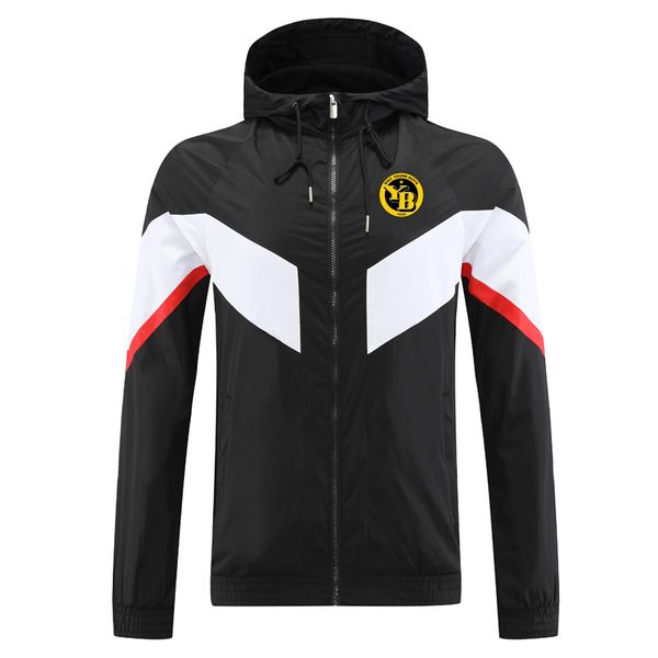 

2023 young boys soccer mens jackets hooded windbreaker coats waterproof windproof full zipper windbreak hoodie football jacket coat sweate, Black;brown