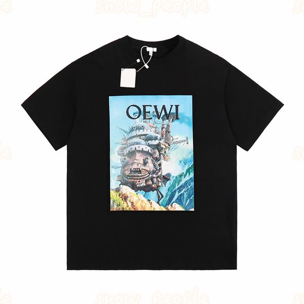 

high end mens casual t shirt womens ocean ship printing mens summer clothing size xs, White;black