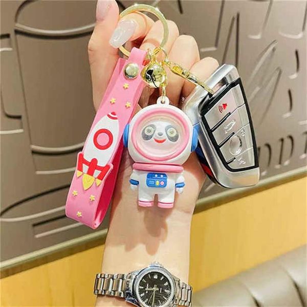 

2021 fashion brand dog keychain classic chic keyring women men luxury car pendant designer key chain trinket jewelry aaaa11275g, Silver