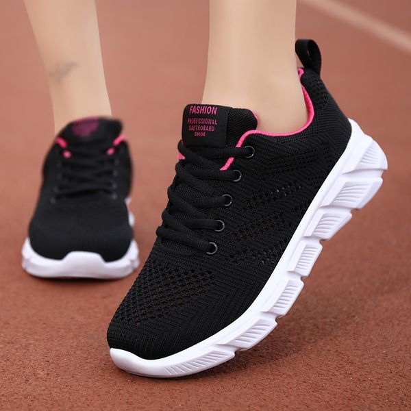 

designer women spring breathable running shoes black purple black rose red womens outdoor sports sneakers color47