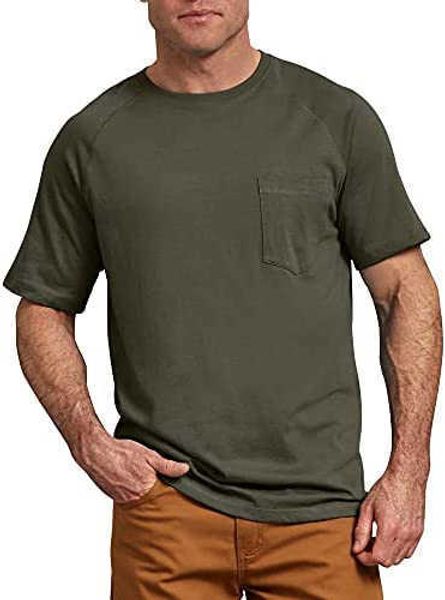

men's cooling short-sleeved fashion men's casual personalized t-shirt with pocket cotton clothinge3ga, White;black