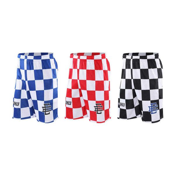 

ee casual shorts american fitness mesh breathable sports plaid army quick dry, White;black