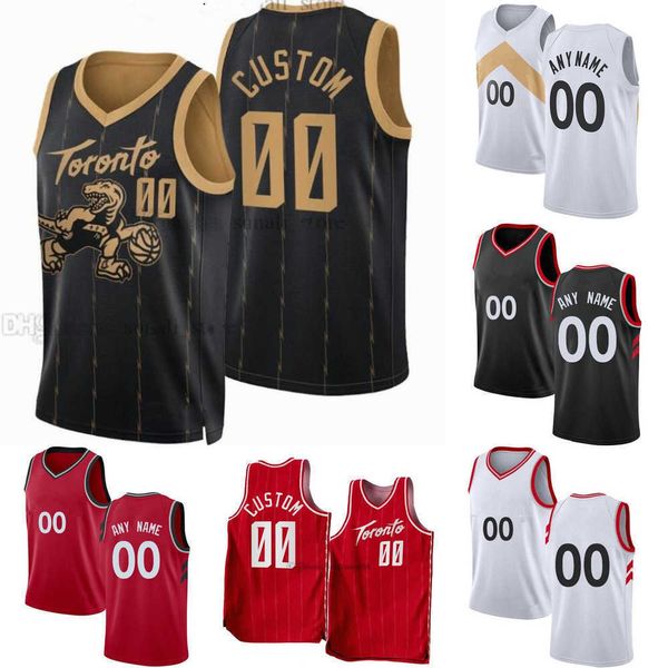 

2023 basketball jerseys mens womens youth toronto''raptors''custom 23 fred vanvleet 43 pascal siakam 3 og anunoby 33 gar, Black;red
