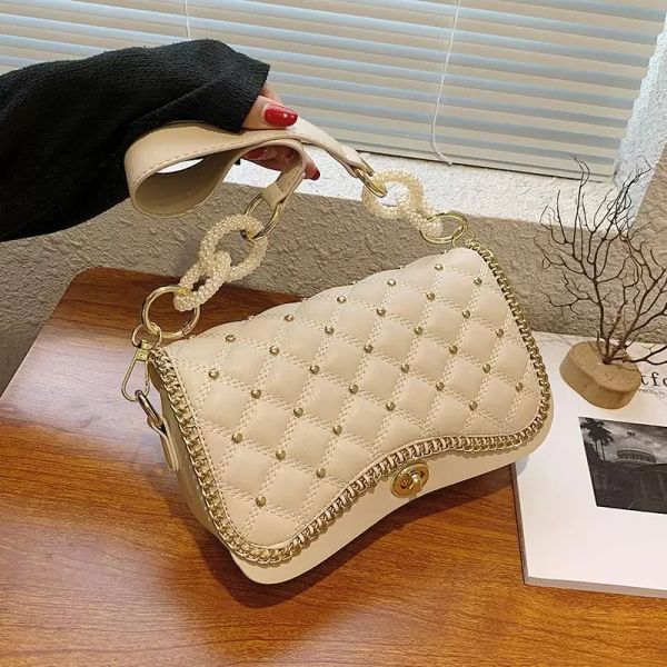 

evening bags lingge embroidery thread texture shoulder bag trendy fashion messenger casual one armpit square, Black;red