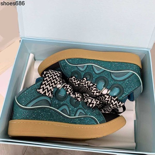 

designer dress shoes high definition lanvins shoe curb casual sports trend youth spring autumn fashion couple sneakers, Black