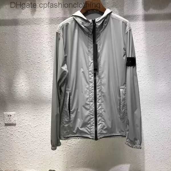 

mens jackets stone luxury brand designe spring autumn coat windrunner fashion hooded sports windbreaker casual zipper coats man 5a4qk, Black;brown