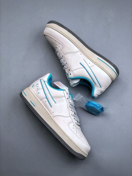 

wholesale girls boys running shoes 2023 latest 1 low 07 blue white grey outdoor shoes casual designer sneakers