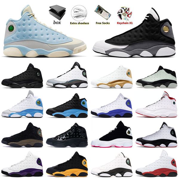

13 13s xiii jumpman men basketball shoes black flint brave blue singles day del sol court purple island green cap and gown olive barons trai