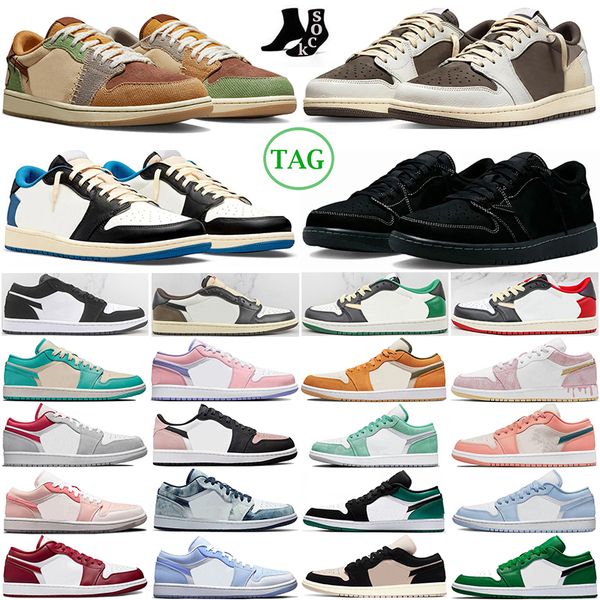 

reverse mocha 1 low og basketball shoes men women 1s black phantom sail fragment voodoo midnight navy easter magenta varsity red mens traine
