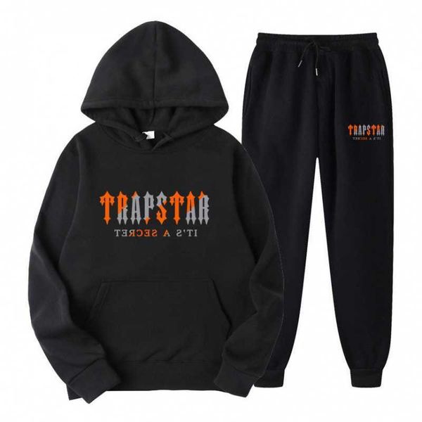 

men's clothing 2022 autumn trend lovers' sports and leisure suit trendy br trapstar women's sweater, Black