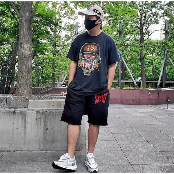 

spring summer men women shorts hip hop cotton sport casual oversized terry