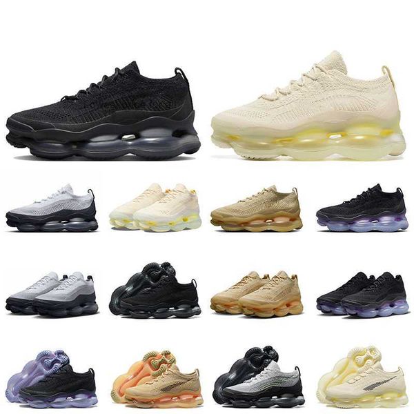 

fashion airsmx scorpion fk running shoes knit cushion sneakers for women mens triple black white gold red wolf grey wheat cream lemon