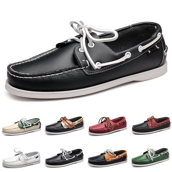 

new large sailing shoes men's casual men's shoes leather shoes british driving single shoes men size 40-45 003