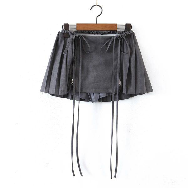 

skirts spring summer women female polyester brand skirt 230302, Black