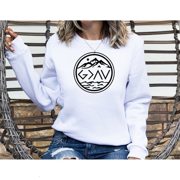 

womens hoodies sweatshirts god is greater than the highs and lows sweatshirt casual women long sleeve christian jesus faith pullovers street, Black