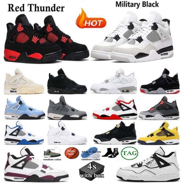 

shoes sneakers jumpman 4 women trainers sail military black cat university blue thunder fire red blank canvas bred canyon purple metallic
