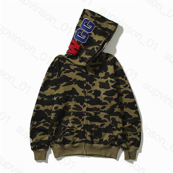 

2023 shark hoodies mens womens fashion men deisigners hoody stylist cartoons sharks printing hoodies jacket man casual sweatshirts, Black