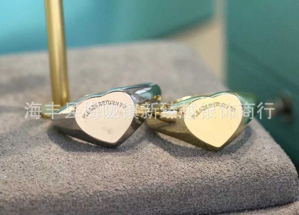 

high version style tiffay ring is full of love simple temperament couple, Silver
