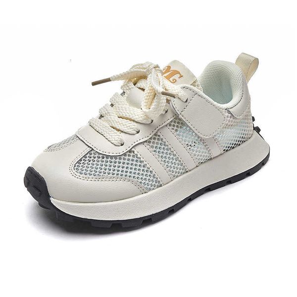 

chil1en's net shoes 2023 spring and summer 1 korean version boys' breathable sports shoes girls' soft soles lightweight stude, Black