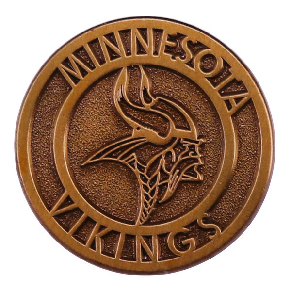 

american football team logo brooch cute anime movies games hard enamel pins collect metal cartoon brooch backpack hat bag collar lapel badge, Blue