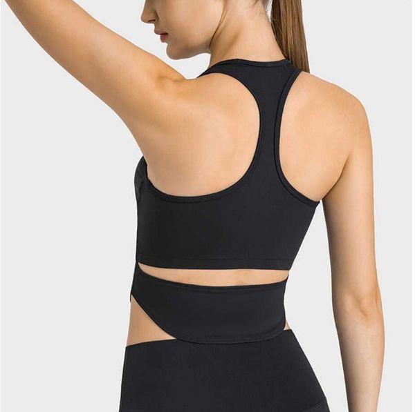 

lu-215 casual yoga outfits dance training sports bra gym underwear fashion tank vest women clothes