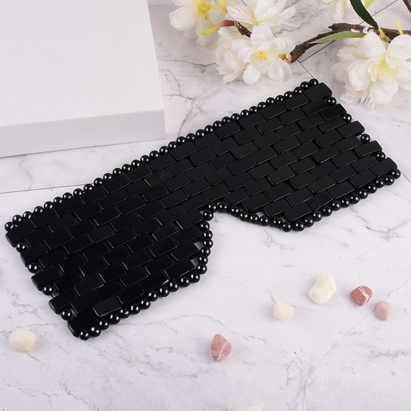 

facial massager cooling jade eye mask natural black obsidian blindfold therapy stone beauty anti aging shade cover relaxation gift
