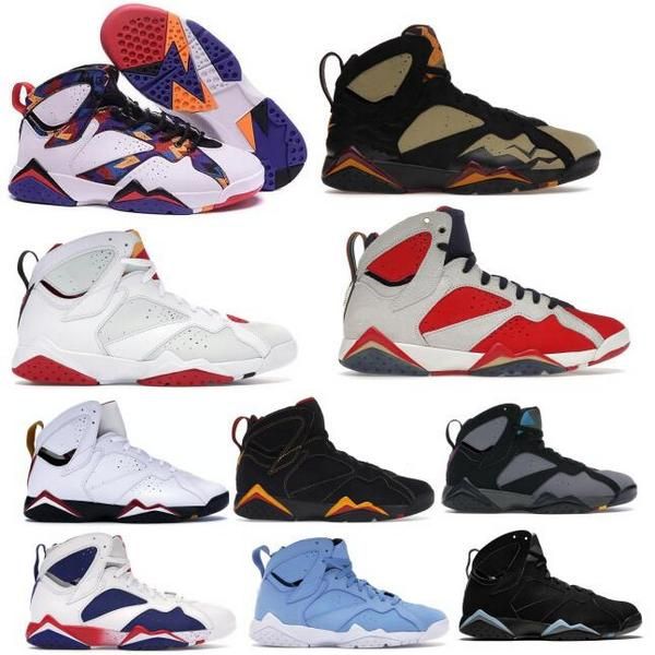 

mens jumpman 7 7s basketball shoes citrus black olive cardinal trophy room se vachetta tan quai 54 2023 trainers sneakers