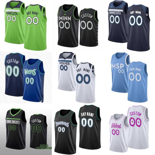 

men women youth minnesota''timberwolves''custom 11 naz reid 4 jaylen nowell 10 bryn forbes 3 jaden mcdaniels 5 kyle ande, Black;red