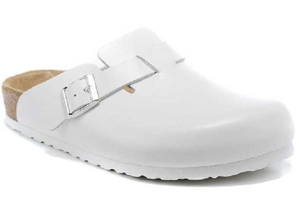 

boston 2023 slippers beach sandals lazy shoes lovers scuffs designer trainers new leather cork female 2022 male summer, Black