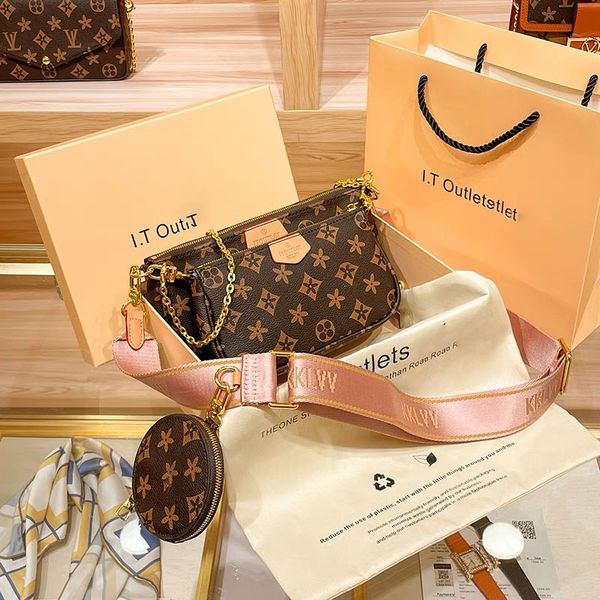 

luxurys handbag designer bag crossbodys wallet purse messenger luxuries designers women 3in1 fashion mini card holder evening bags clutch la