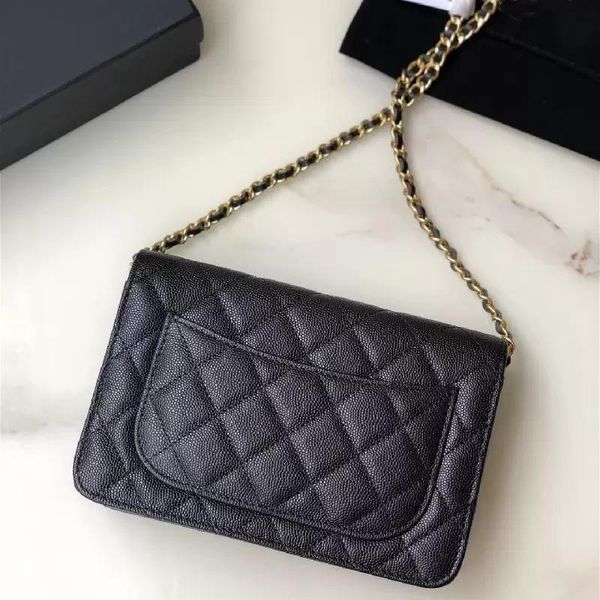 

7a new r women's bags luxury handbags classic fashion woc wealth bag leather wallet caviar one shoulder messenger chain bag small fragr