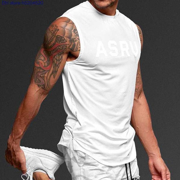 

2023 fashion sports fitness brand asr' v summer men's t shirt new loose round neck short sleeve thin digital printing quick drying, White;black