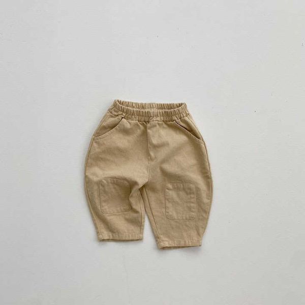 

ins korean version of autumn 1 men's treasure baby trousers plain woven trousers casual pants, Blue