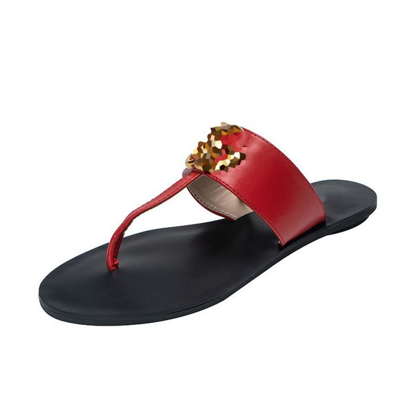 

leather thong sandal women men fashion designer slippers fashion thin flip flops shoes summer beach casual slides 36--42, Black