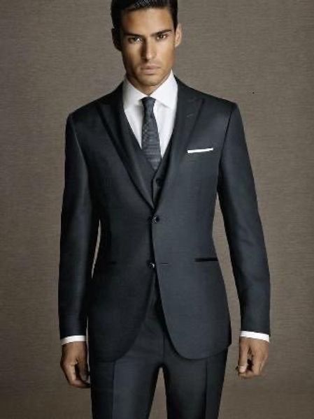 

men's suits blazers custom made khaki tuxedos men suit 3pieces jacketpantvesttie wedding party mens suits one button groom men suits 23, White;black