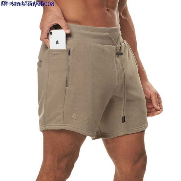 

anvu 2023 fashion sports fitness brand asr' v summer men's shorts multifunctional outdoor reflective quick drying mesh knitted pan, White;black