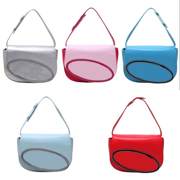 

hollow letter designer handbag leather womens tote shoulder bag metal enamel oval letter simple unique bolsas saddle sling luxury bags adjus