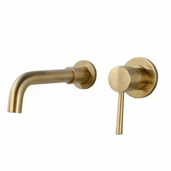 

brass into the wall faucet basin dark basin faucet and cold basin wash basin faucet dark faucet embedded installation faucet wholesale ing