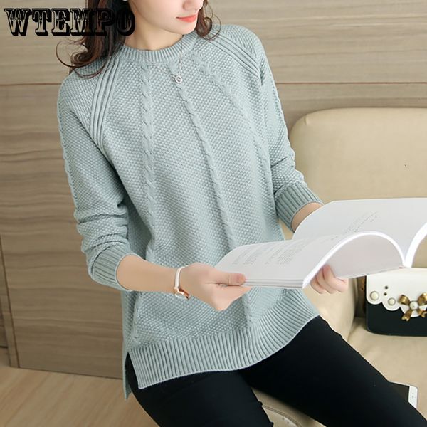 

women's sweaters knitted sweater women korean loose lazy short lantern sleeve sweaters pullovers female autumn winter soft fashion 230, White;black