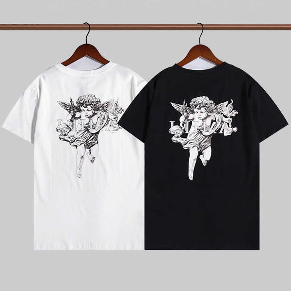 

amirs mens t-shirts long term stock autumn winter new cupid's arrow printed lovers' wear cotton large t-shirt men's short sle, White;black