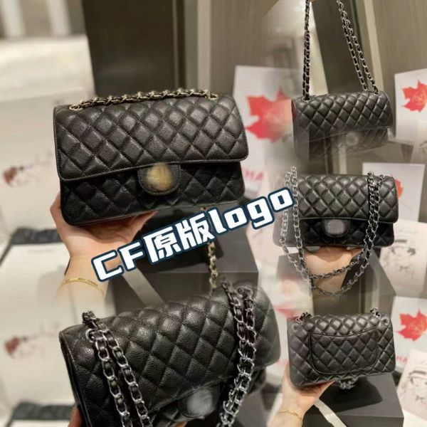 

cc designer luxury channelity bags for women black handbag crossbody leather chain slant shoulder clutc flap totes bag purses solid hasp wai