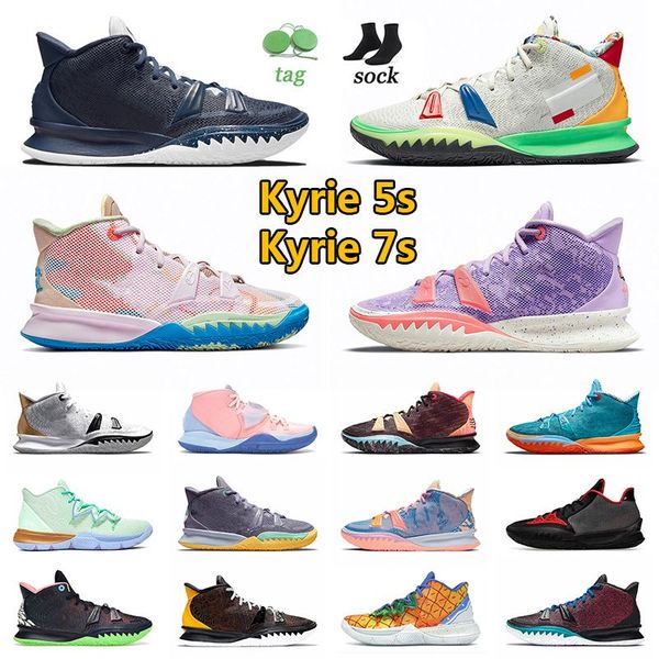 

designer 7s basketball shoes 5s men women sneakers outdoor trainers daughters visions one world one people pink midnight navy bred bk black