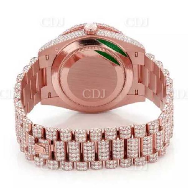 

2023dropshipping wholale y diamond studded watch for men buss down hip hop shiny natural diamond jubilee, Slivery;brown