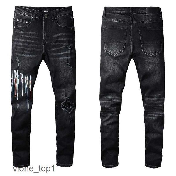 

amirs 2022 new mens jeans fashion skinny straight slim ripped jean elastic casual motorcycle biker stretch denim trouser classic pants 6vrb, Blue