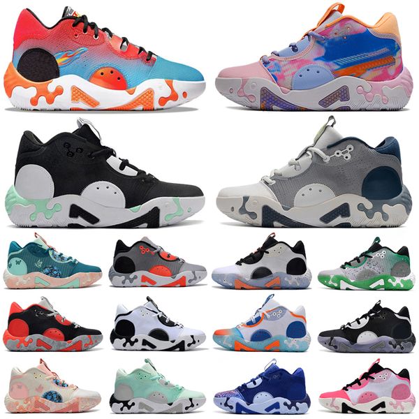

2023 designer mens pg 6 basketball shoes lnfrared sneakers paul george pg6 weekend fluoro black mint blue infrared bred valentines day men s