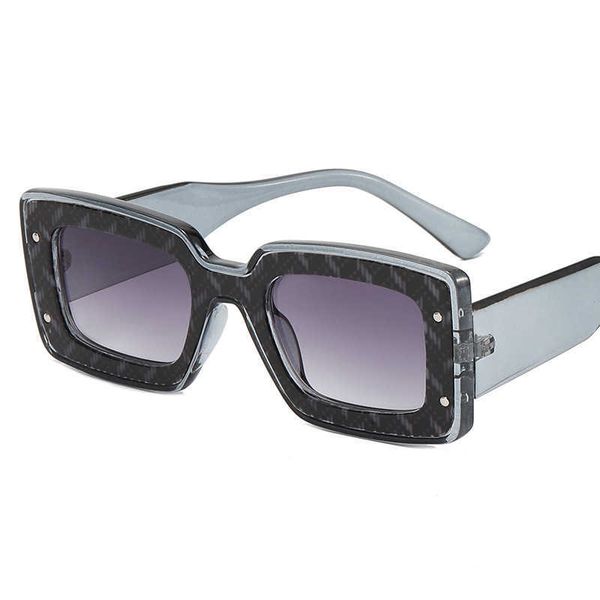 

2022 new fashion leopard frame sun box men's sunglasses net red women's trend glasses, White;black