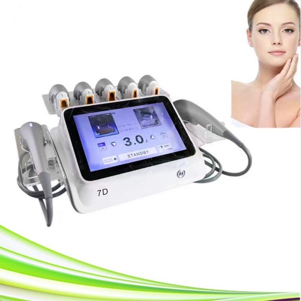 

hifu machine 7d face and body slimming anti-wrinkle portable spa salon white high intensity focused ultrasound mini 7d cartridges smas lifti