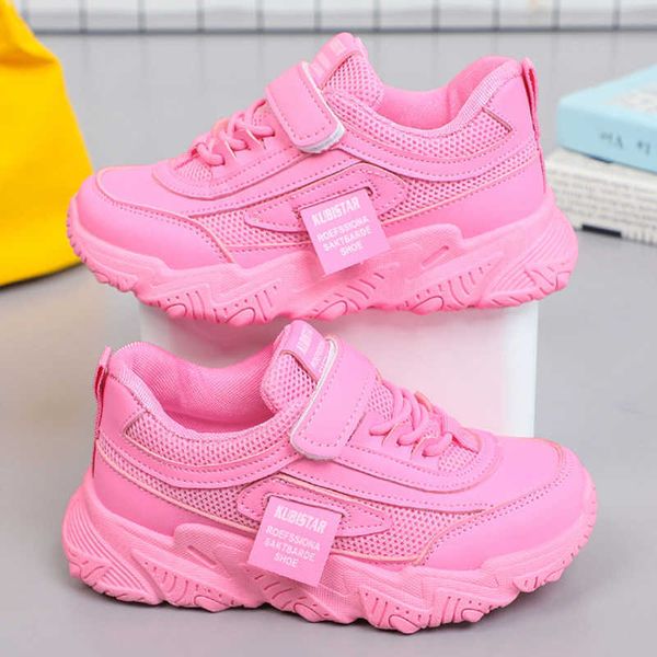 

athletic outdoor luxury children shoes girls sneakers mesh breathable pink platform casual sneakers kids sports tennis girls shoes r230302, Black